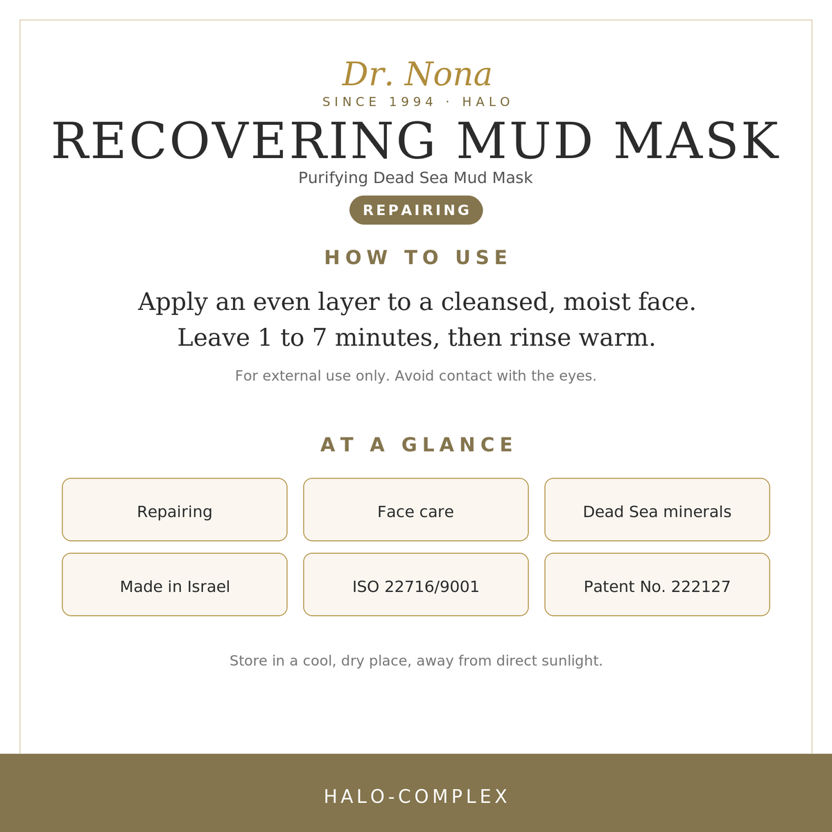 Recovering Mud Mask HALO-COMPLEX™