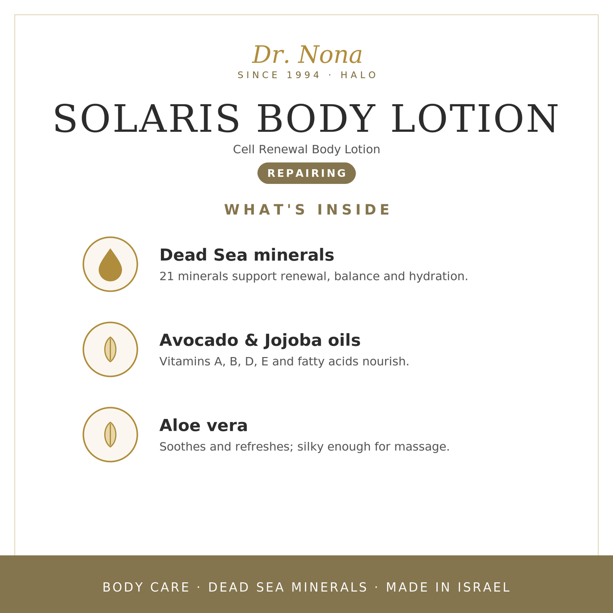 Solaris Body Lotion HALO-COMPLEX™